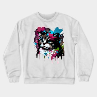 Splash Cat Crewneck Sweatshirt